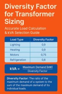 Diversity Factor for Transformer Sizing – Accurate Load Calculation & kVA Selection Guide