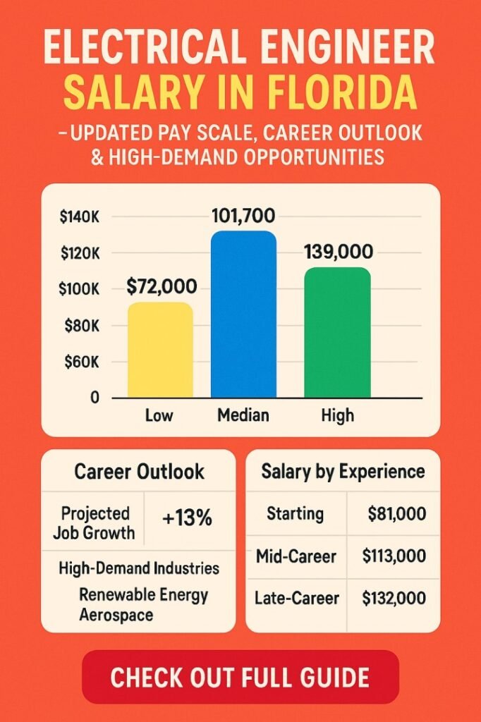 Electrical Engineer Salary in Florida: Updated Pay Scale, Career Outlook & High-Demand Opportunities 1 Electrical Engineer Salary in Florida – Updated Pay Scale, Career Outlook & High-Demand Opportunities