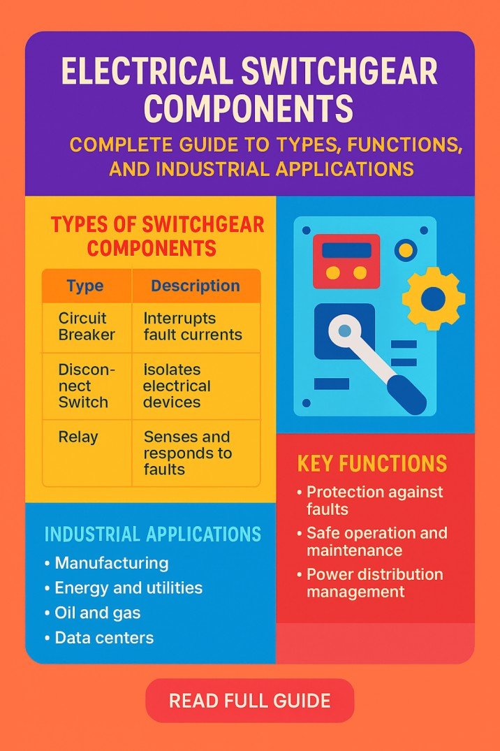 Electrical Switchgear Components: Complete Guide to Types, Functions, and Industrial Applications 3 Electrical Switchgear Components Complete Guide to Types, Functions, and Industrial Applications