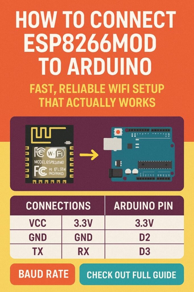 How to Connect ESP8266MOD to Arduino Fast, Reliable WiFi Setup That Actually Works