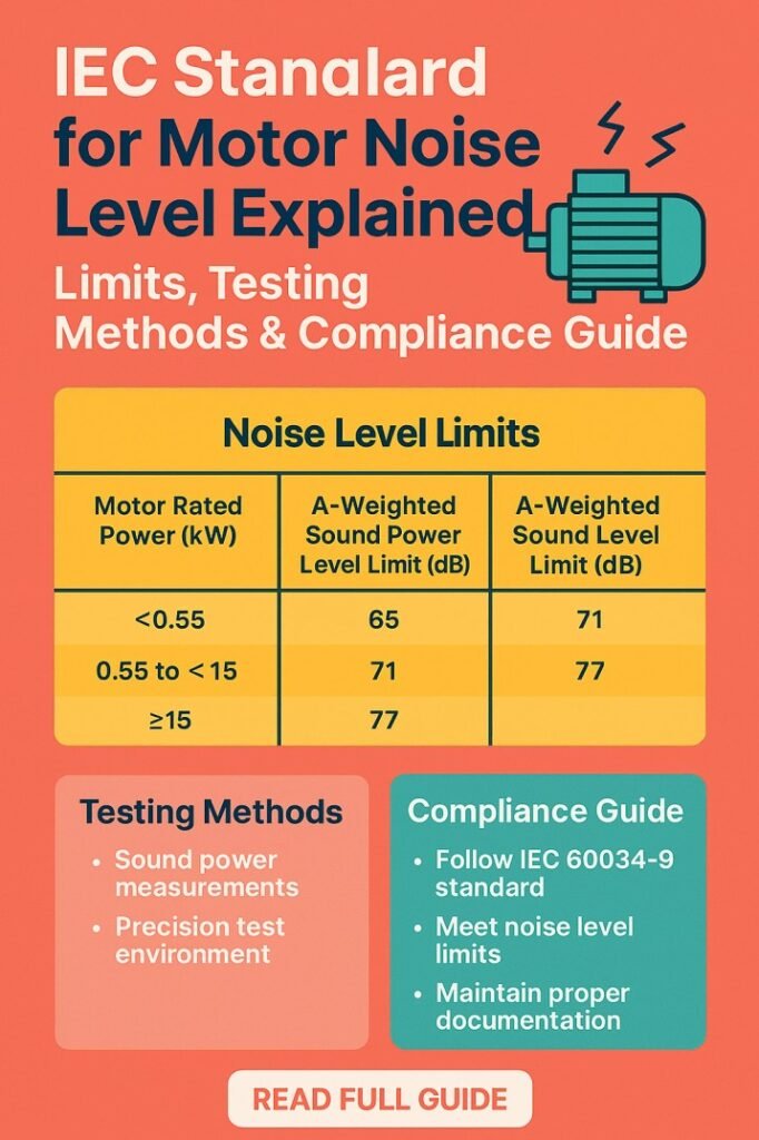 IEC Standard for Motor Noise Level Explained Limits, Testing Methods & Compliance Guide