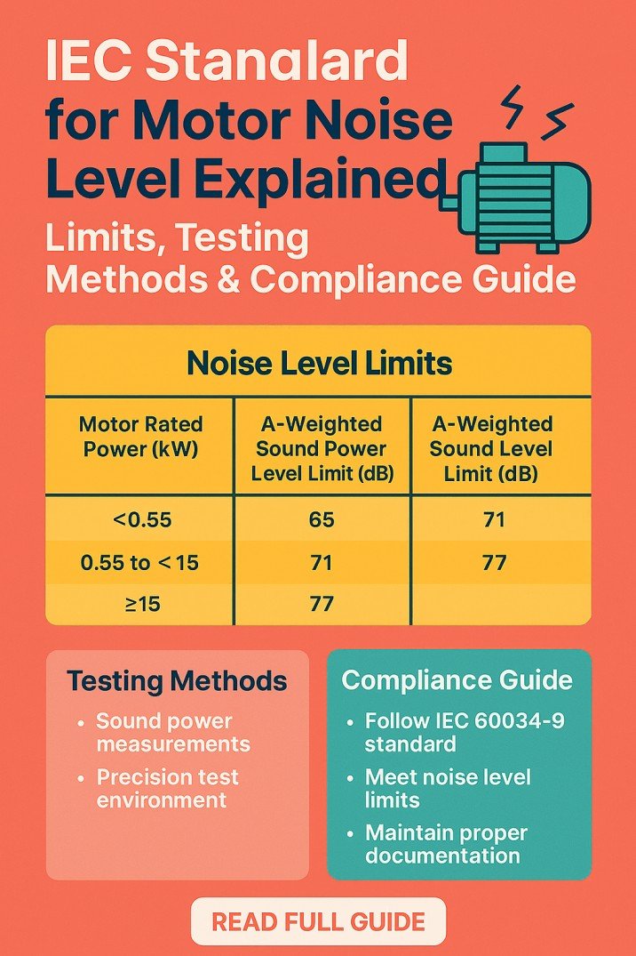 IEC Standard for Motor Noise Level Explained Limits, Testing Methods & Compliance Guide