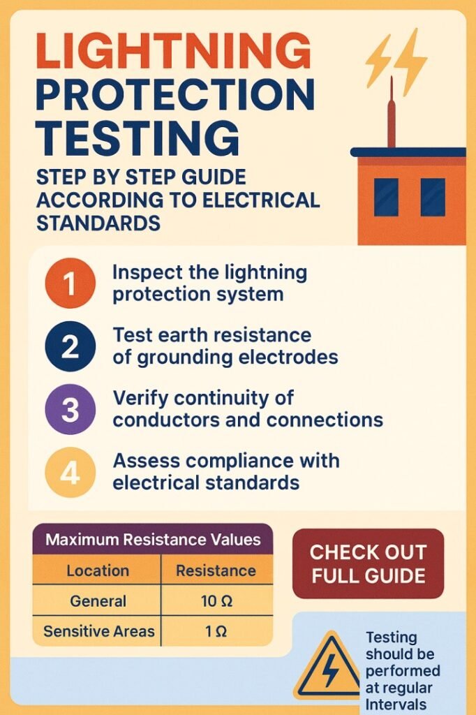 Lightning Protection Testing Step by Step Guide According to Electrical Standards