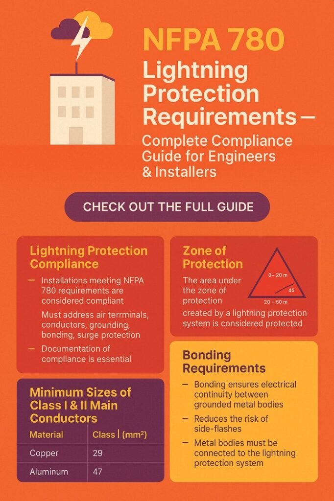NFPA 780 Lightning Protection Requirements — Complete Compliance Guide for Engineers & Installers