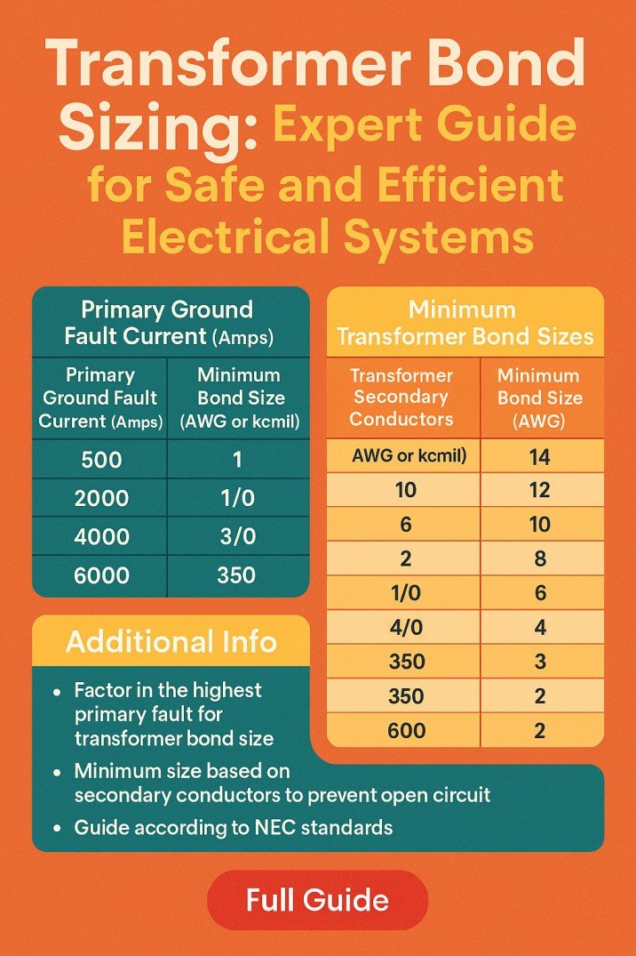 Transformer Bond Sizing Expert Guide for Safe and Efficient Electrical Systems