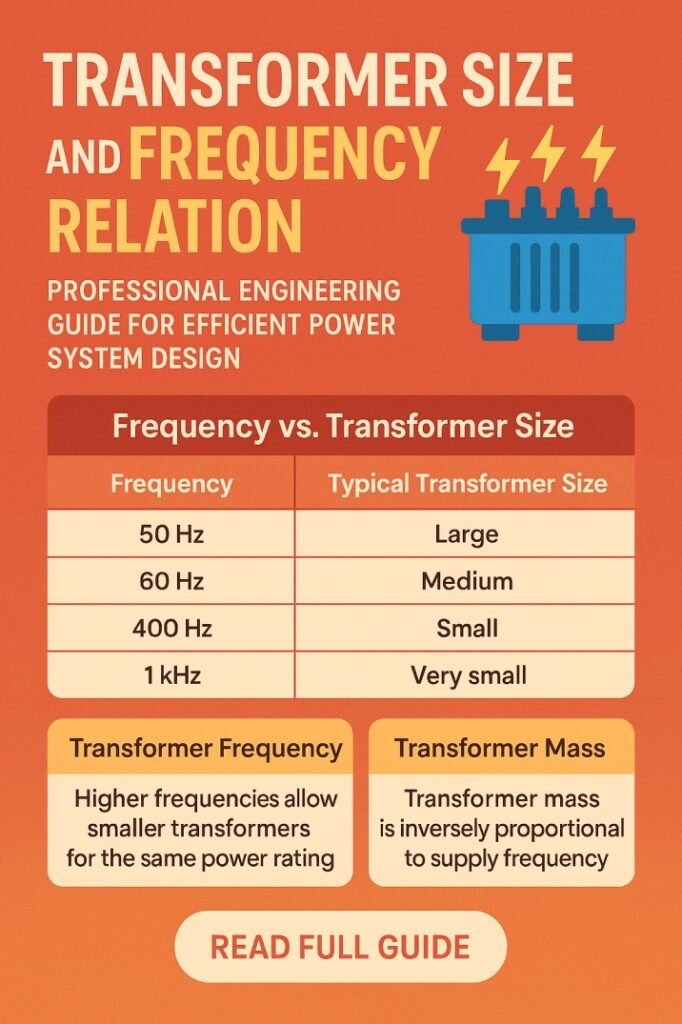 Transformer Size and Frequency Relation  Professional Engineering Guide for Efficient Power System Design
