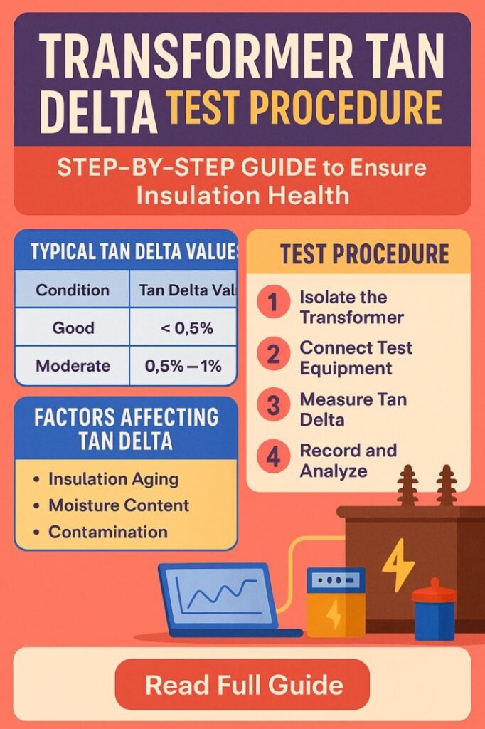 Transformer Tan Delta Test Procedure Step-by-Step Guide to Ensure Insulation Health