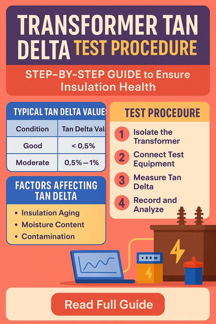 Transformer Tan Delta Test Procedure Step-by-Step Guide to Ensure Insulation Health
