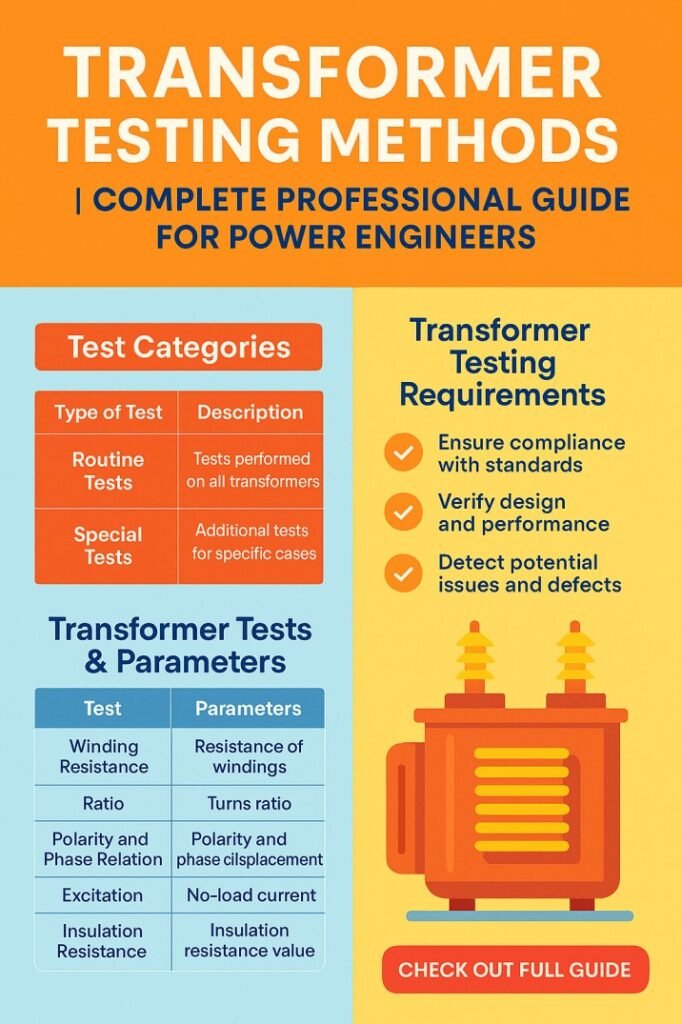Transformer Testing Methods  Complete Professional Guide for Power Engineers