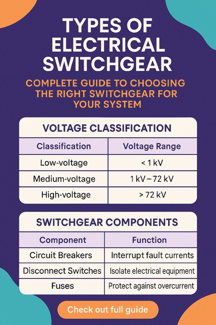 Types of Electrical Switchgear Complete Guide to Choosing the Right Switchgear for Your System