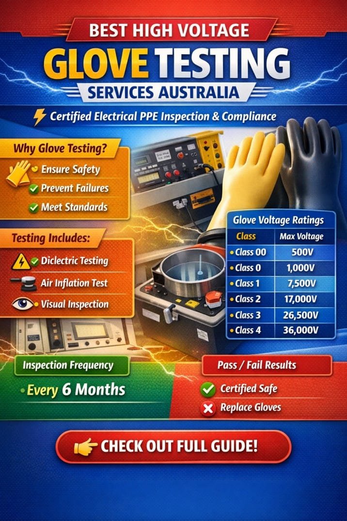 Best High Voltage Glove Testing Services Australia – Certified Electrical PPE Inspection & Compliance