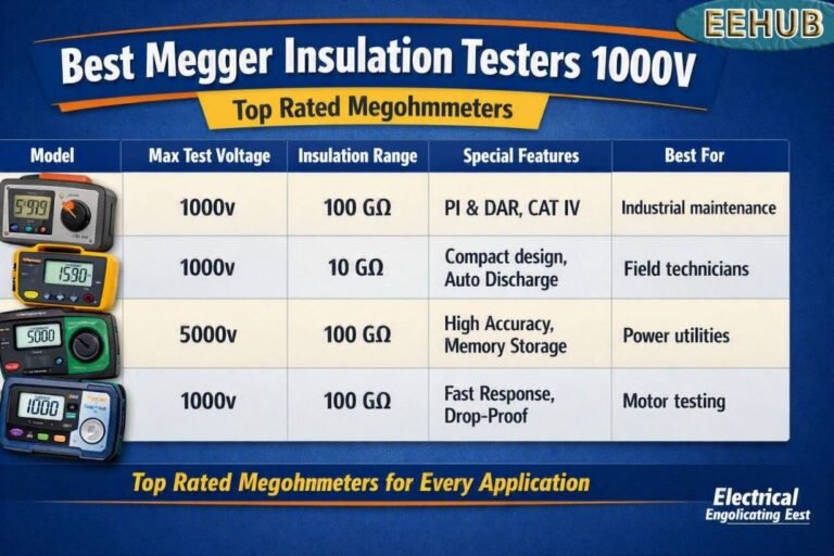 Best Megger Insulation Testers 1000V Top Rated Megohmmeters