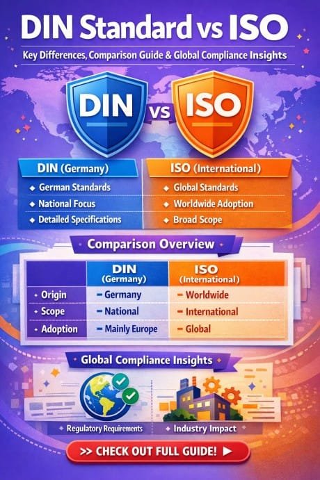 DIN Standard vs ISO Key Differences, Comparison Guide & Global Compliance Insights