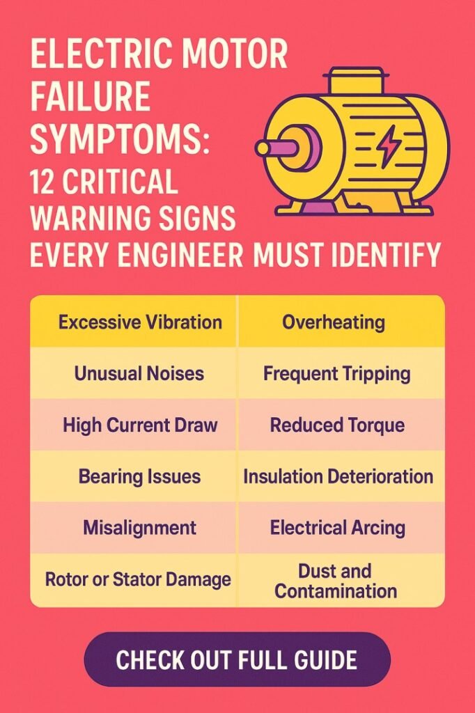 Electric Motor Failure Symptoms 12 Critical Warning Signs Every Engineer Must Identify Early
