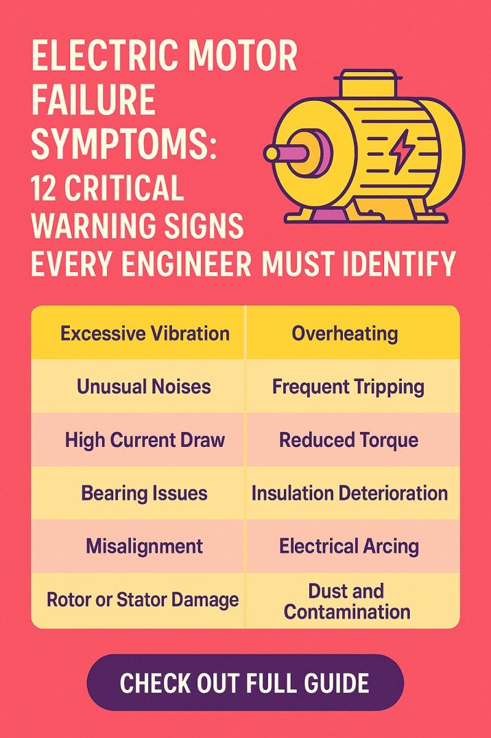 Electric Motor Failure Symptoms 12 Critical Warning Signs Every Engineer Must Identify Early