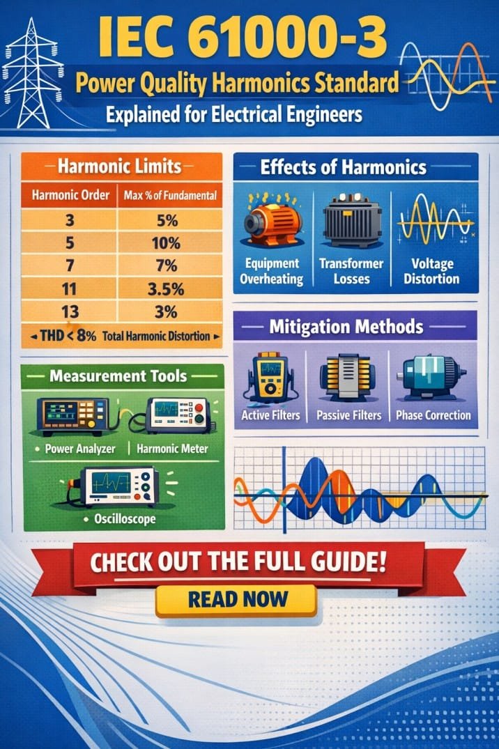 IEC 61000-3 – Power Quality Harmonics Standard Explained for Electrical Engineers
