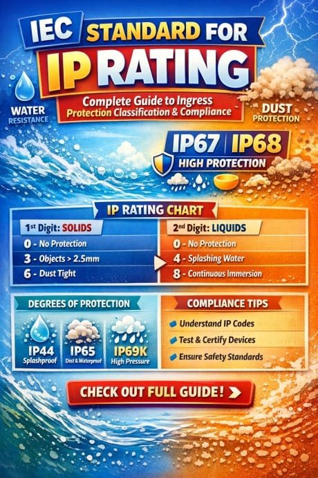 IEC Standard for IP Rating – Complete Guide to Ingress Protection Classification & Compliance 1 IEC Standard for IP Rating – Complete Guide to Ingress Protection Classification & Compliance