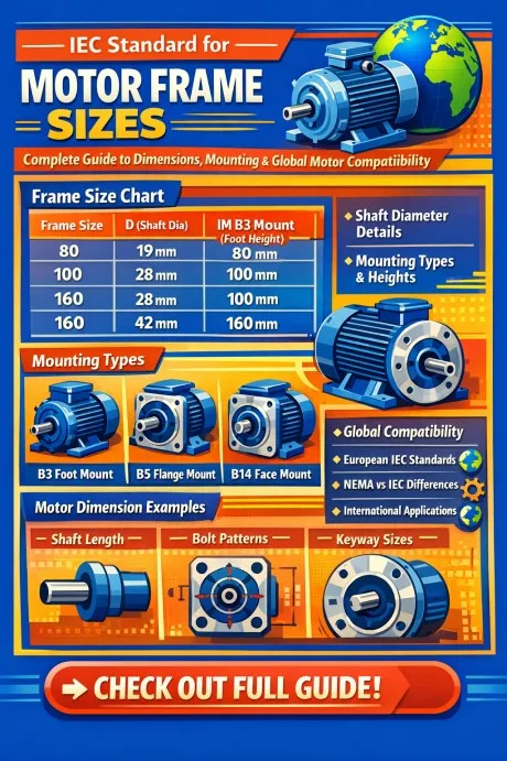 IEC Standard for Motor Frame Sizes Complete Guide to Dimensions, Mounting & Global Motor Compatibility
