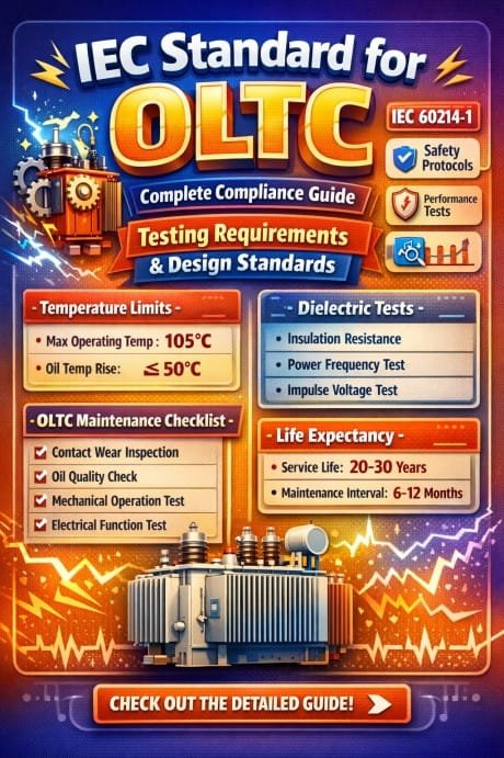 IEC Standard for OLTC Complete Compliance Guide, Testing Requirements & Design Standards