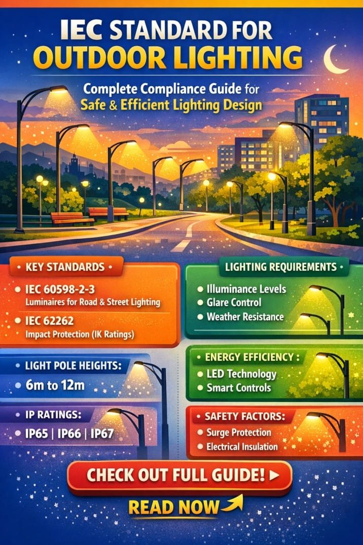 IEC Standard for Outdoor Lighting – Complete Compliance Guide for Safe and Efficient Lighting Design