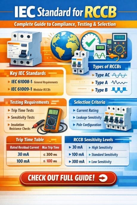 IEC Standard for RCCB Complete Guide to Compliance, Testing & Selection