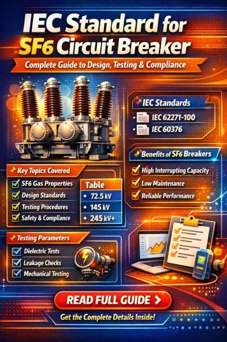 IEC Standard for SF6 Circuit Breaker Complete Guide to Design, Testing & Compliance
