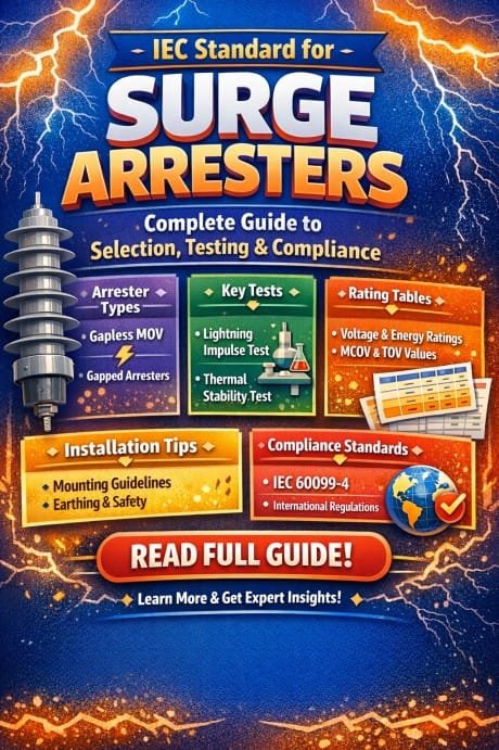 IEC Standard for Surge Arresters Complete Guide to Selection, Testing & Compliance