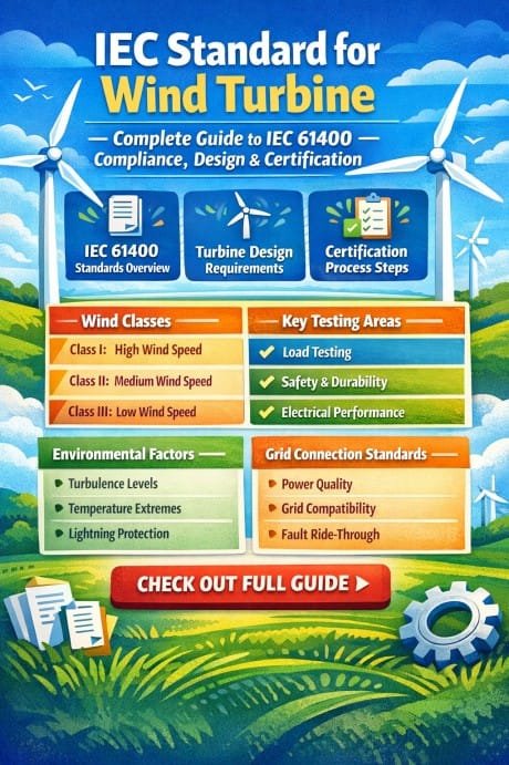 IEC Standard for Wind Turbine Complete Guide to IEC 61400 Compliance, Design & Certification
