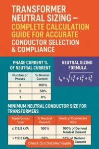 Home 13 Transformer Neutral Sizing – Complete Calculation Guide for Accurate Conductor Selection & Compliance