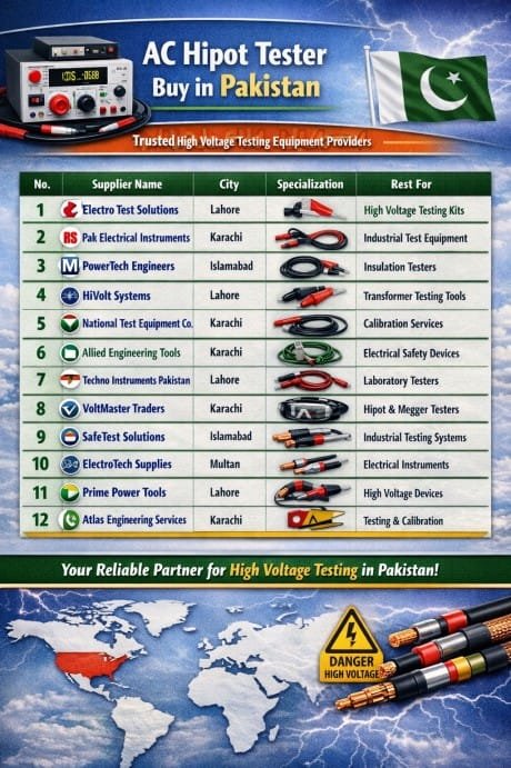 AC Hipot Tester Buy in Pakistan Top 12 Trusted Suppliers for High Voltage Testing Equipment