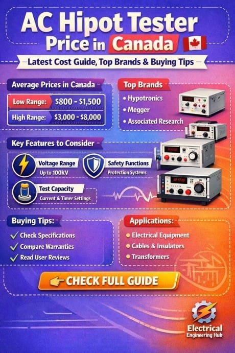 AC Hipot Tester Price in Canada Latest Cost Guide, Top Brands & Buying Tips for High Voltage Test Equipment
