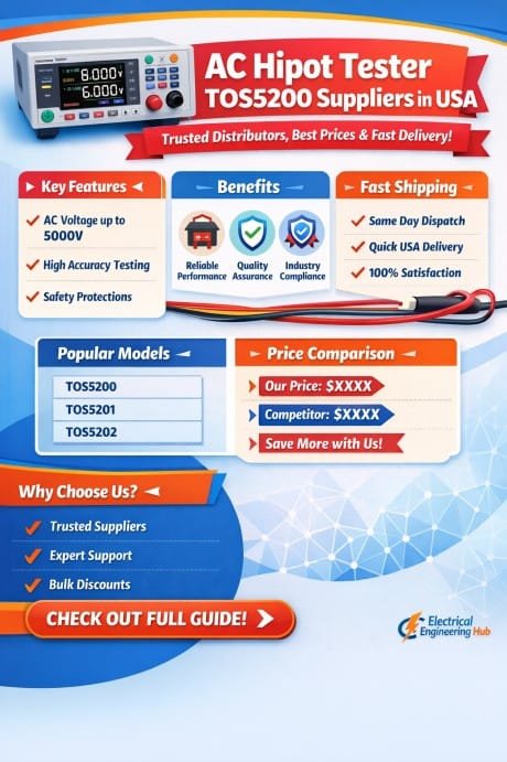 AC Hipot Tester TOS5200 Suppliers in USA  Trusted Distributors, Best Prices & Fast Delivery