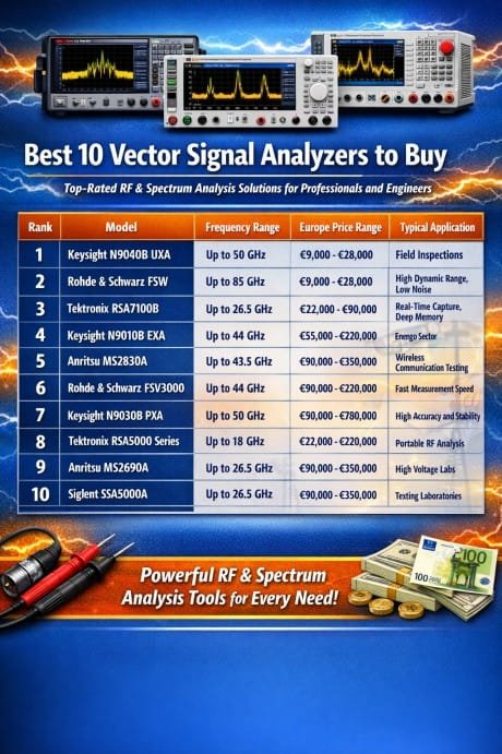 Best 10 Vector Signal Analyzers to Buy  Top-Rated RF & Spectrum Analysis Solutions for Professionals and Engineers