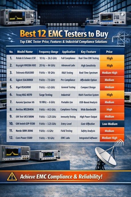Best 12 EMC Testers to Buy Top EMC Tester Price, Features & Industrial Compliance Solutions