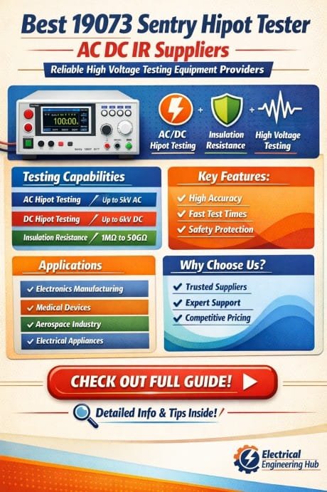 Best 19073 Sentry Hipot Tester AC DC IR Suppliers  Reliable High Voltage Testing Equipment Providers