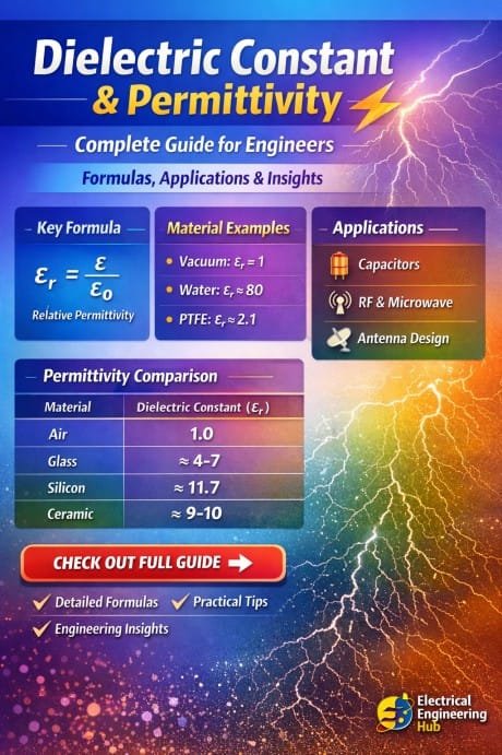 Dielectric Constant And Permittivity Complete Guide for Engineers, Formulas, Applications & Practical Insights