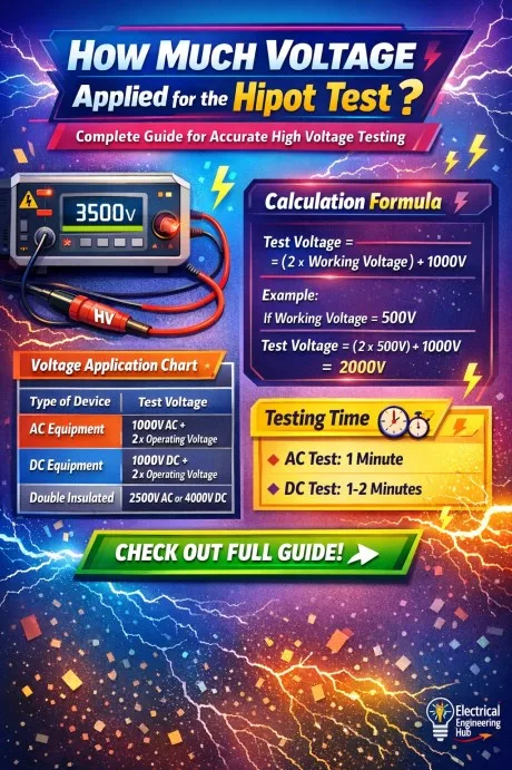 How Much Voltage Applied for the Hipot Test Complete Guide for Accurate High Voltage Testing
