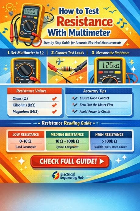 How to Test Resistance With Multimeter Step-by-Step Guide for Accurate Electrical Measurements  Professional DIY & Technician Guide