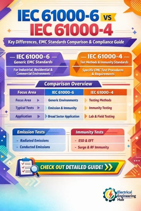 IEC 61000-6 vs IEC 61000-4  Key Differences, EMC Standards Comparison & Compliance Guide