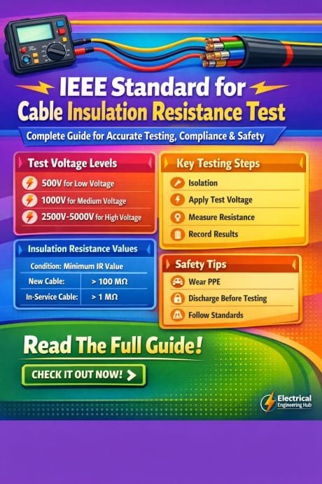 IEEE Standard for Cable Insulation Resistance Test – Complete Guide for Accurate Testing, Compliance & Safety