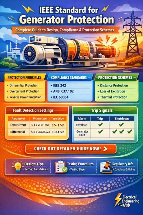 IEEE Standard for Generator Protection Complete Guide to Design, Compliance & Protection Schemes