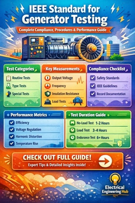 IEEE Standard for Generator Testing Complete Compliance, Procedures & Performance Guide