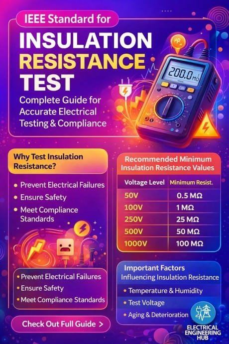 IEEE Standard for Insulation Resistance Test – Complete Guide for Accurate Electrical Testing & Compliance