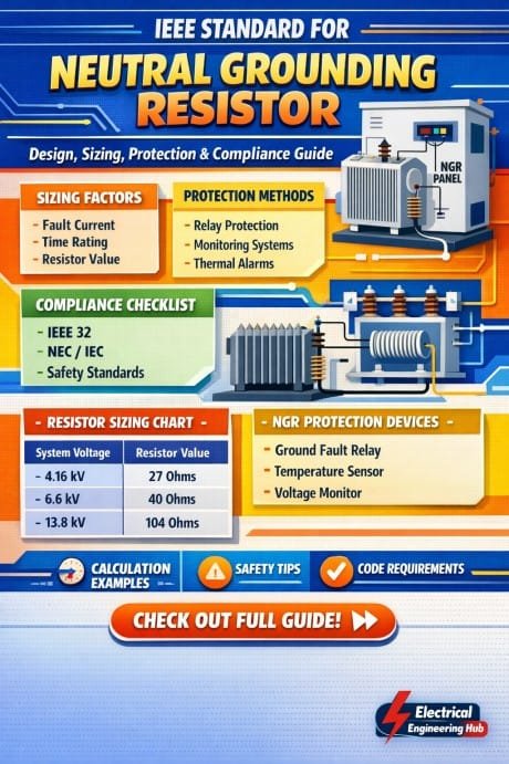 IEEE Standard for Neutral Grounding Resistor Design, Sizing, Protection & Compliance Guide
