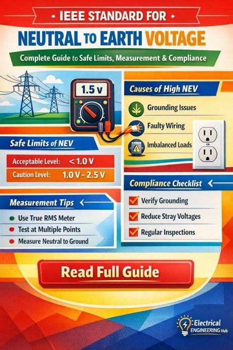 IEEE Standard for Neutral to Earth Voltage – Complete Guide to Safe Limits, Measurement & Compliance
