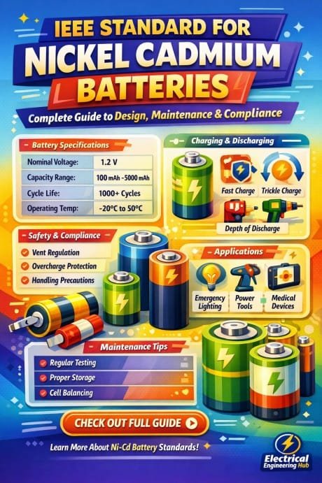 IEEE Standard for Nickel Cadmium Batteries – Complete Guide to Design, Maintenance & Compliance