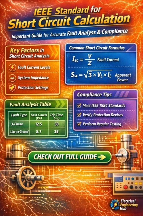 IEEE Standard for Short Circuit Calculation Important Guide for Accurate Fault Analysis & Compliance