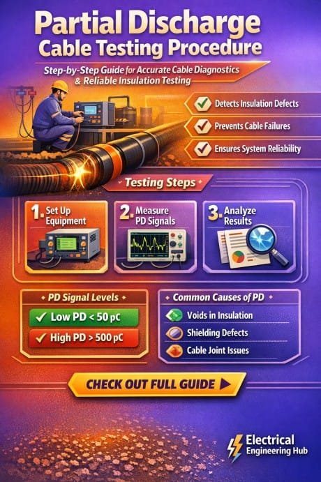 Partial Discharge Cable Testing Procedure Step-by-Step Guide for Accurate Cable Diagnostics and Reliable Insulation Testing