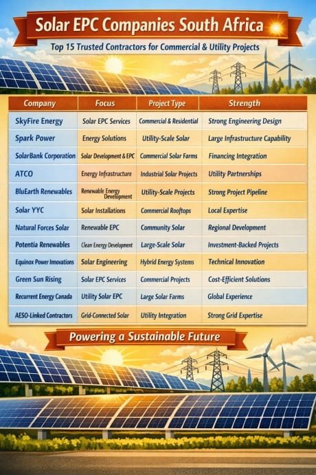 Top 12 Solar EPC Companies in Canada: Leading EPC Contractors for Commercial & Utility Solar Projects 1 Top 12 solar epc companies in canada Leading EPC Contractors for Commercial & Utility Solar Projects