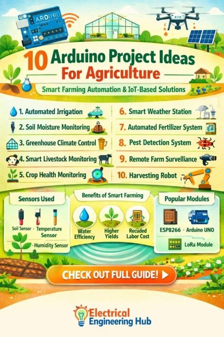 10 Arduino Project Ideas For Agriculture Smart Farming Automation & IoT-Based Solutions